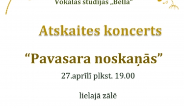 Vokālās studijas "Bella" atskaites koncerts!