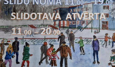 Sporta centrā atvērta SLIDOTAVA