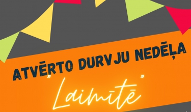 Atvērto durvju dienas "Laimītē" līdz pat 08.septembrim