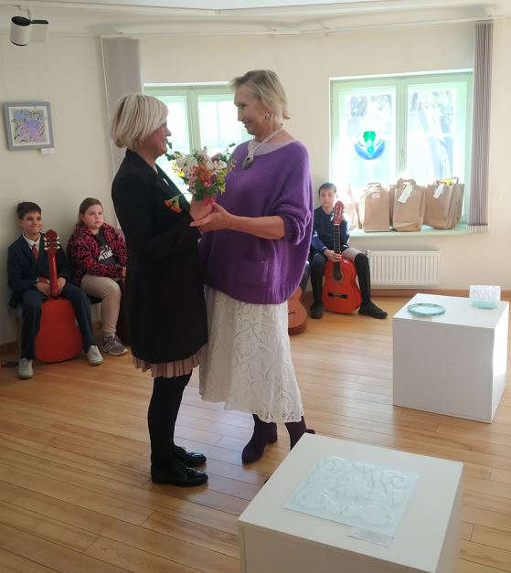 Zīda un stikla mākslas darbu konkursa "Jūgendstila ornaments" apbalvošanas ceremonija