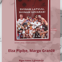 Rīgas izglītības iestāžu vizuālās mākslas konkursa “Plakāts valsts svētkos. Latvija zied Eiropas savienībā” laureātu darbu izstāde